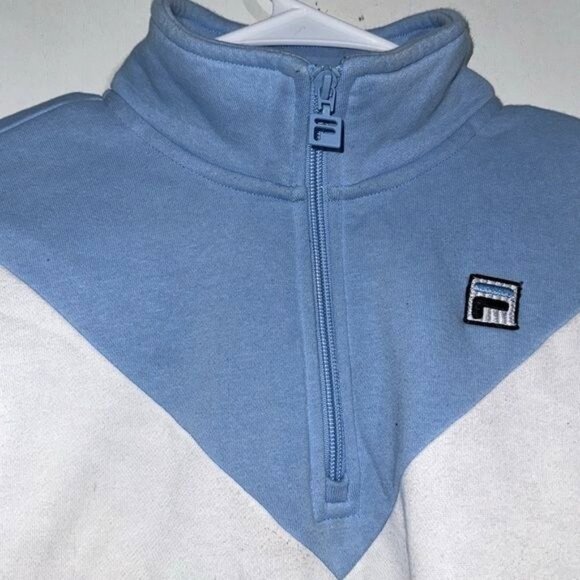 Fila Womens Colorblock Pullover Sweatshirt With 1/4 Zip-Up - Picture 3 of 9